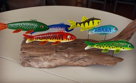 Decoy art made by a customer from items purchased at the Cedar Swan Woodshop in Nevis Minnesota.